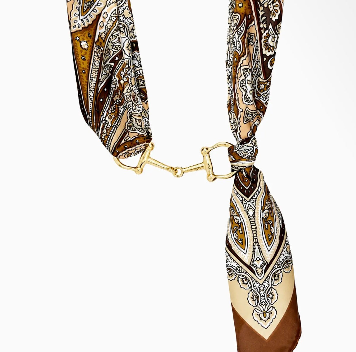Horsebit Scarf Necklace