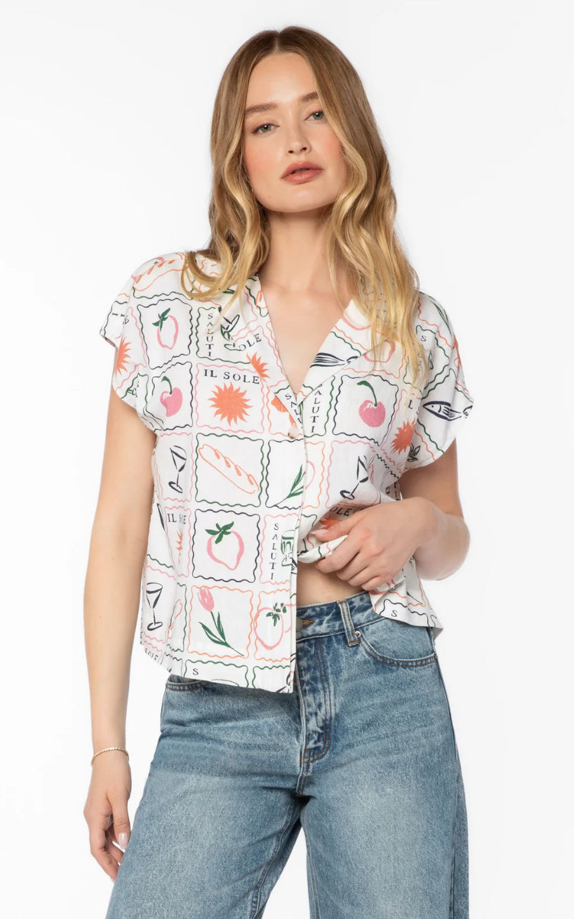 Linnea Multi stamp Shirt