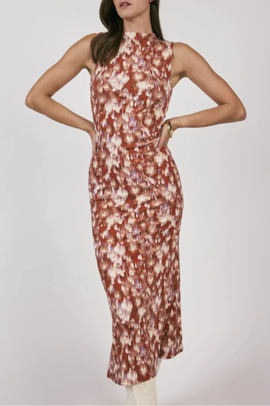 Twilight High Neck Knit Maxi