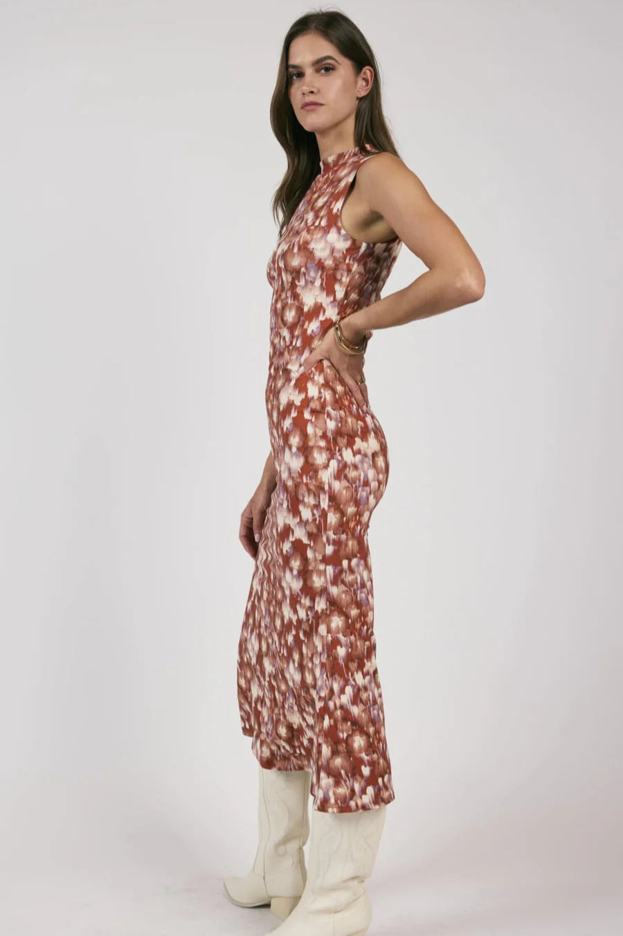 Twilight High Neck Knit Maxi
