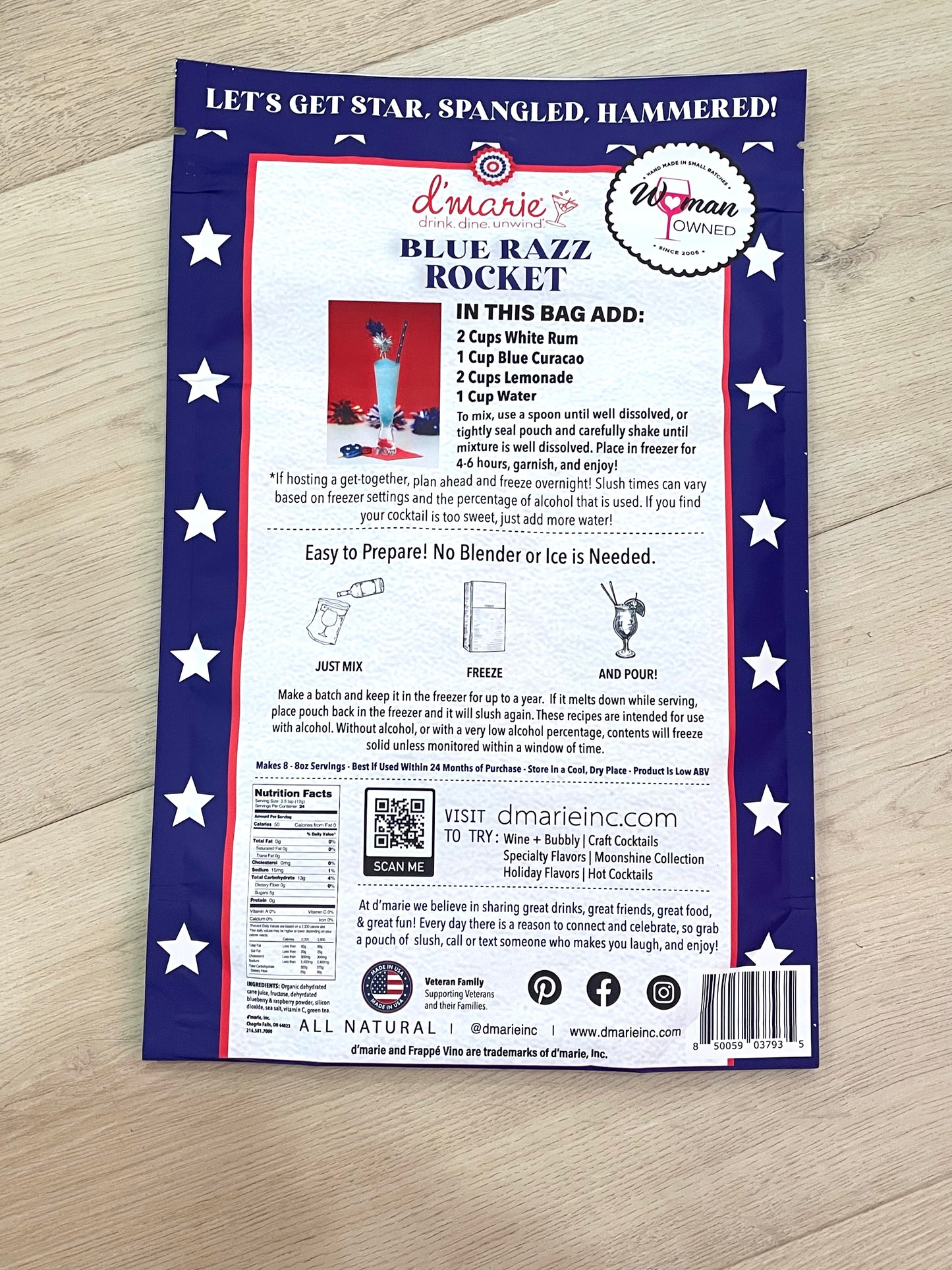 Blue Razz Rocket Slush Mix