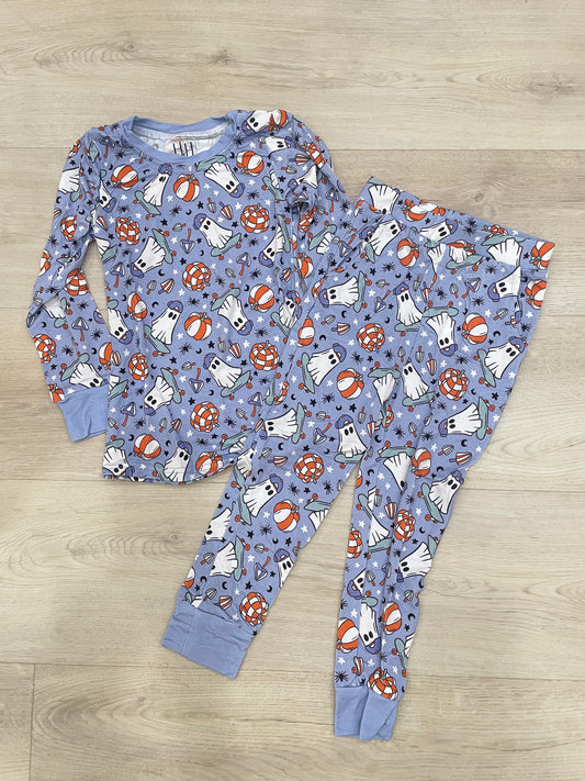 Skateboarding Ghost Long Sleeve PJ Set