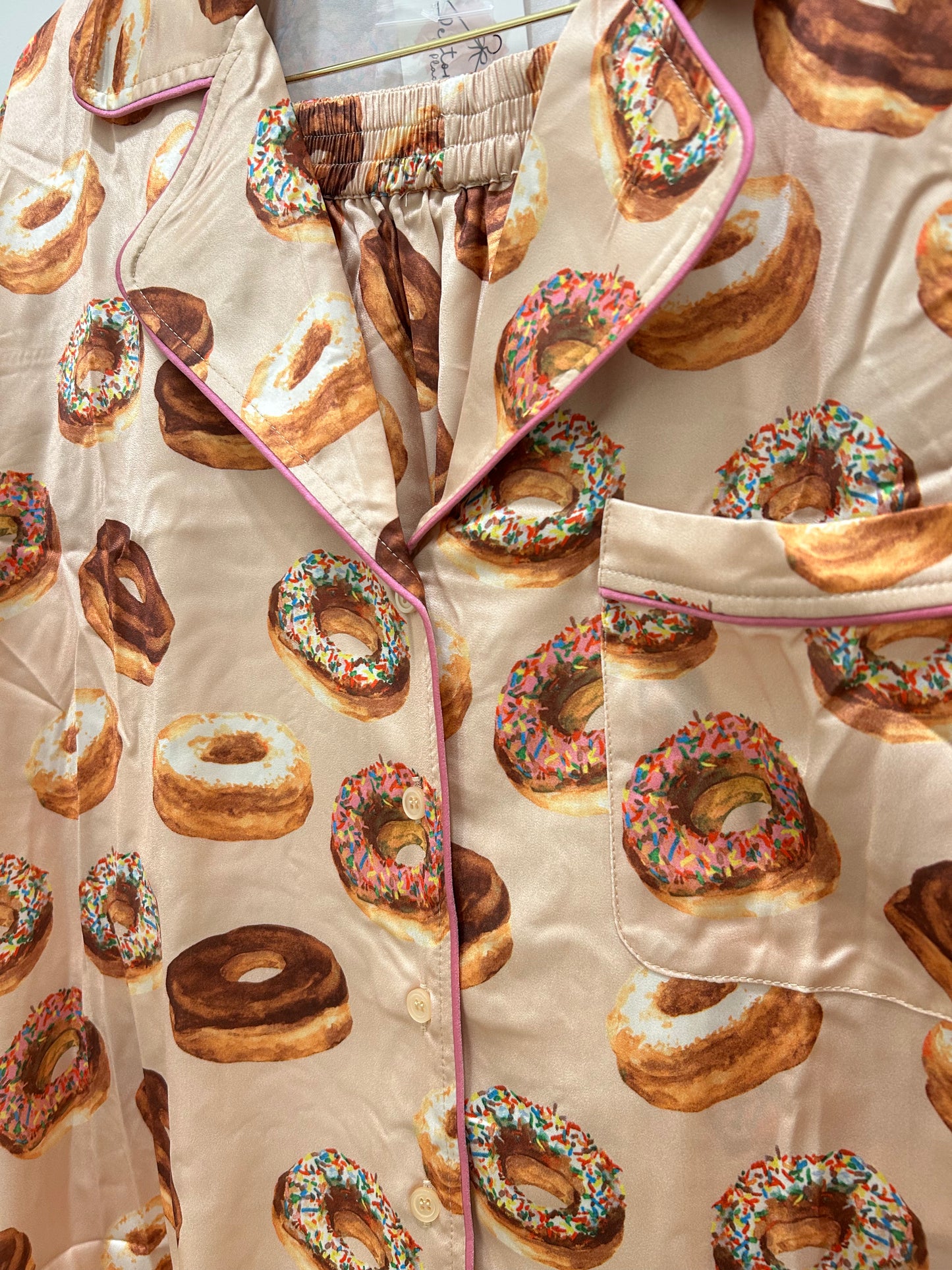 Donut Printed PJ Set