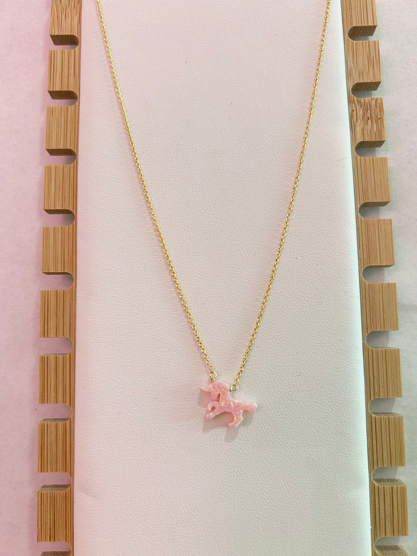 Kids Opal Unicorn Necklace
