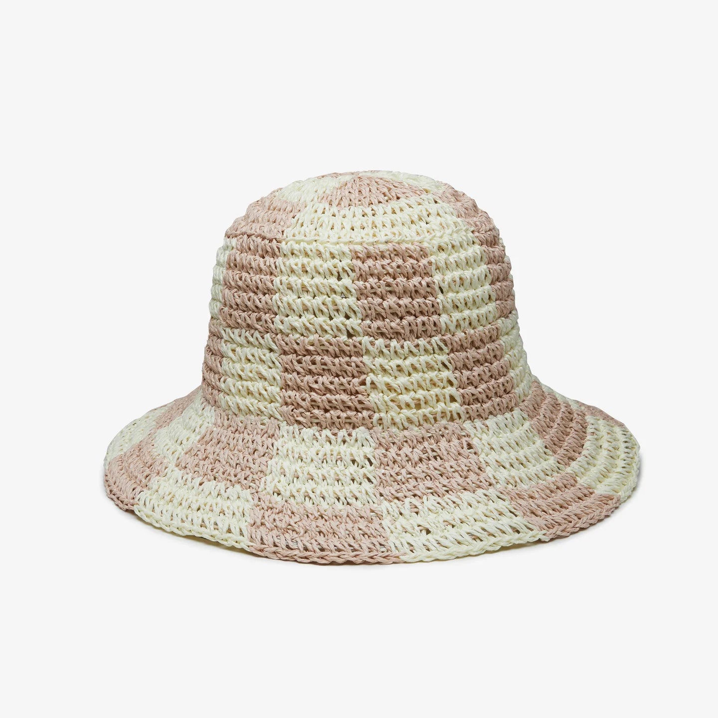 Sadie Bucket Hat, Blush/Ivory
