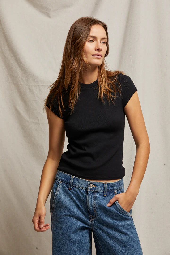 Jude Baby Tee, True Black