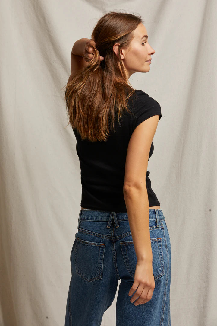 Jude Baby Tee, True Black