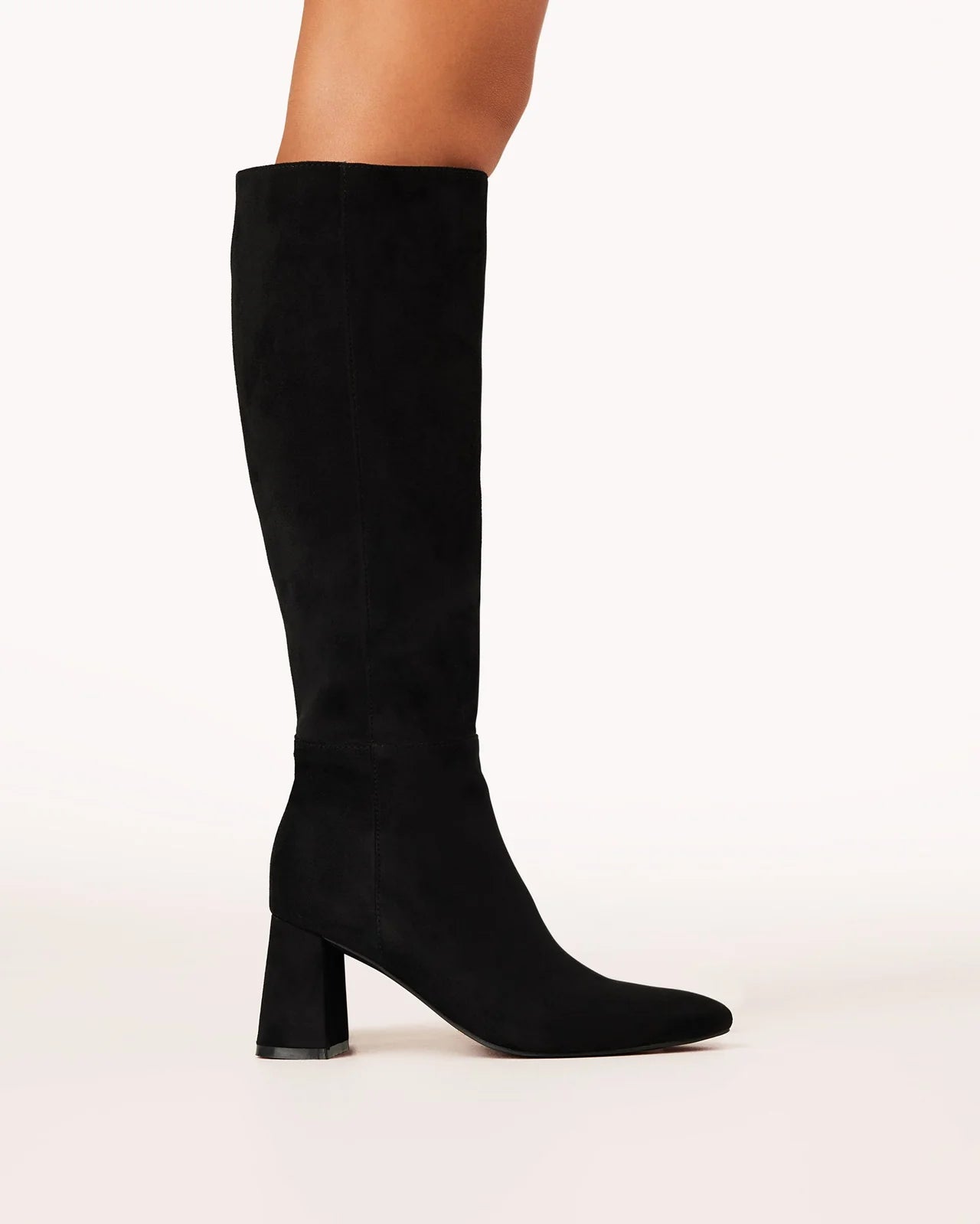 Maddison Black Suede Tall Boots
