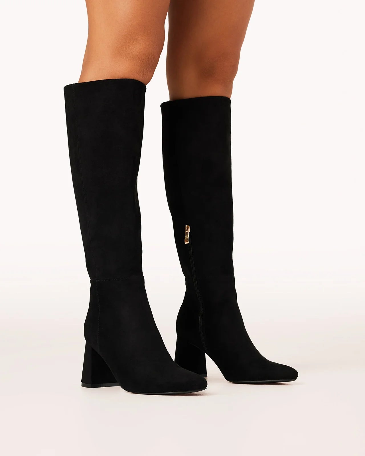 Maddison Black Suede Tall Boots