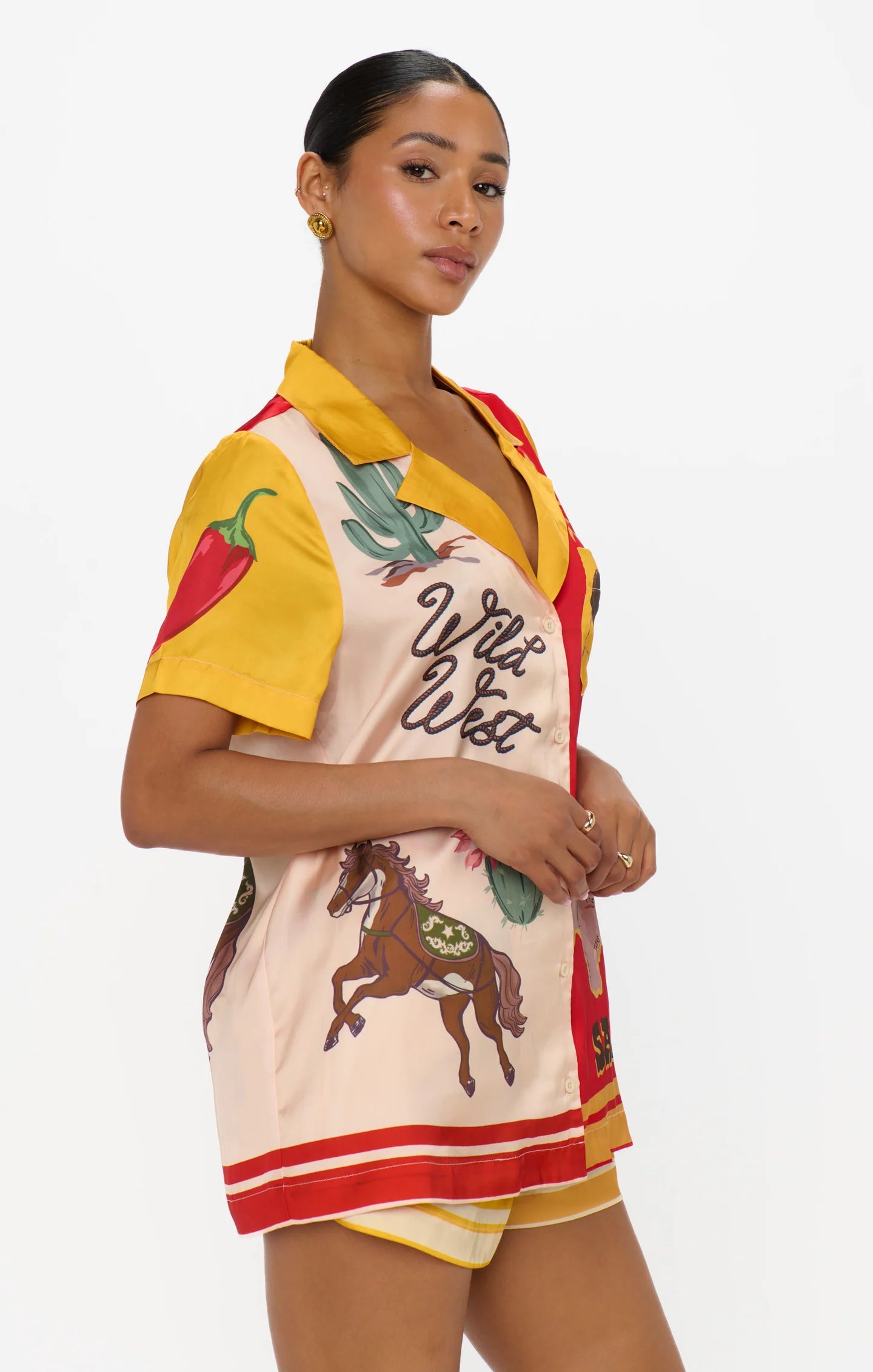 Home & Away PJ Set, Lone Star Silky