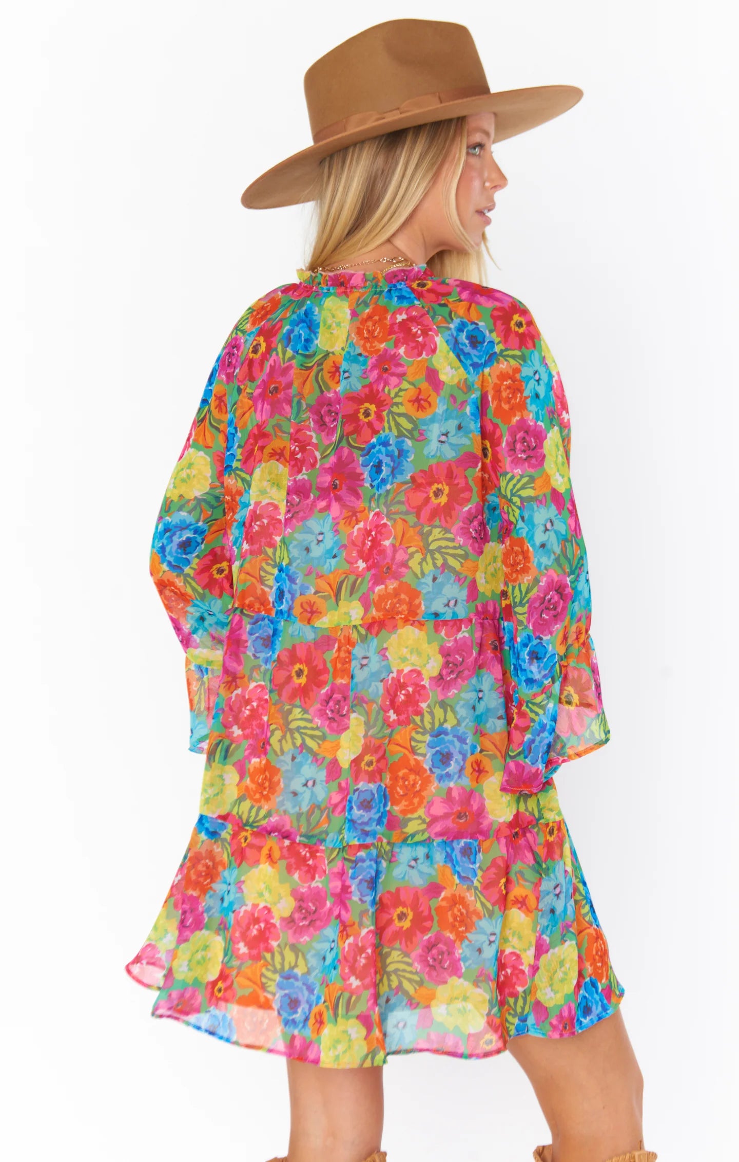 Viola Mini Dress Bright Floral