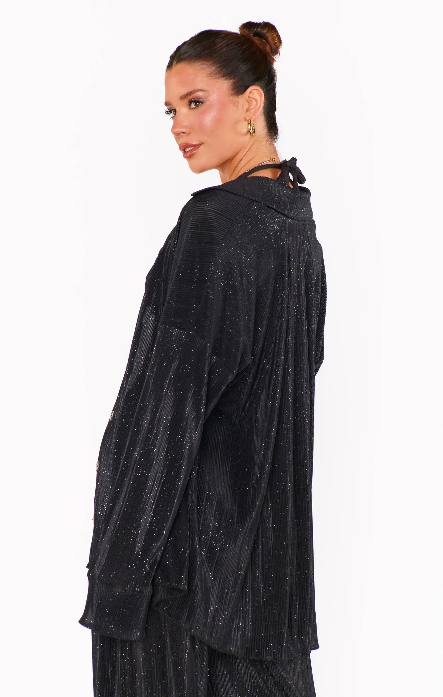 Everywhere Top Black Pleat