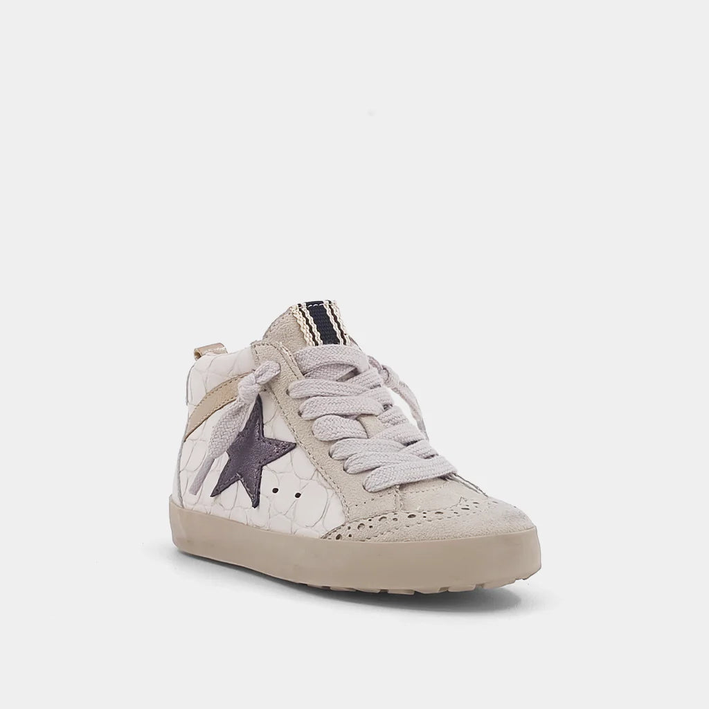 Paulina Toddler Sneakers- taupe croc