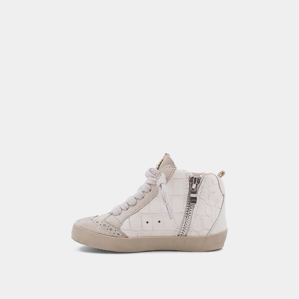 Paulina Toddler Sneakers- taupe croc