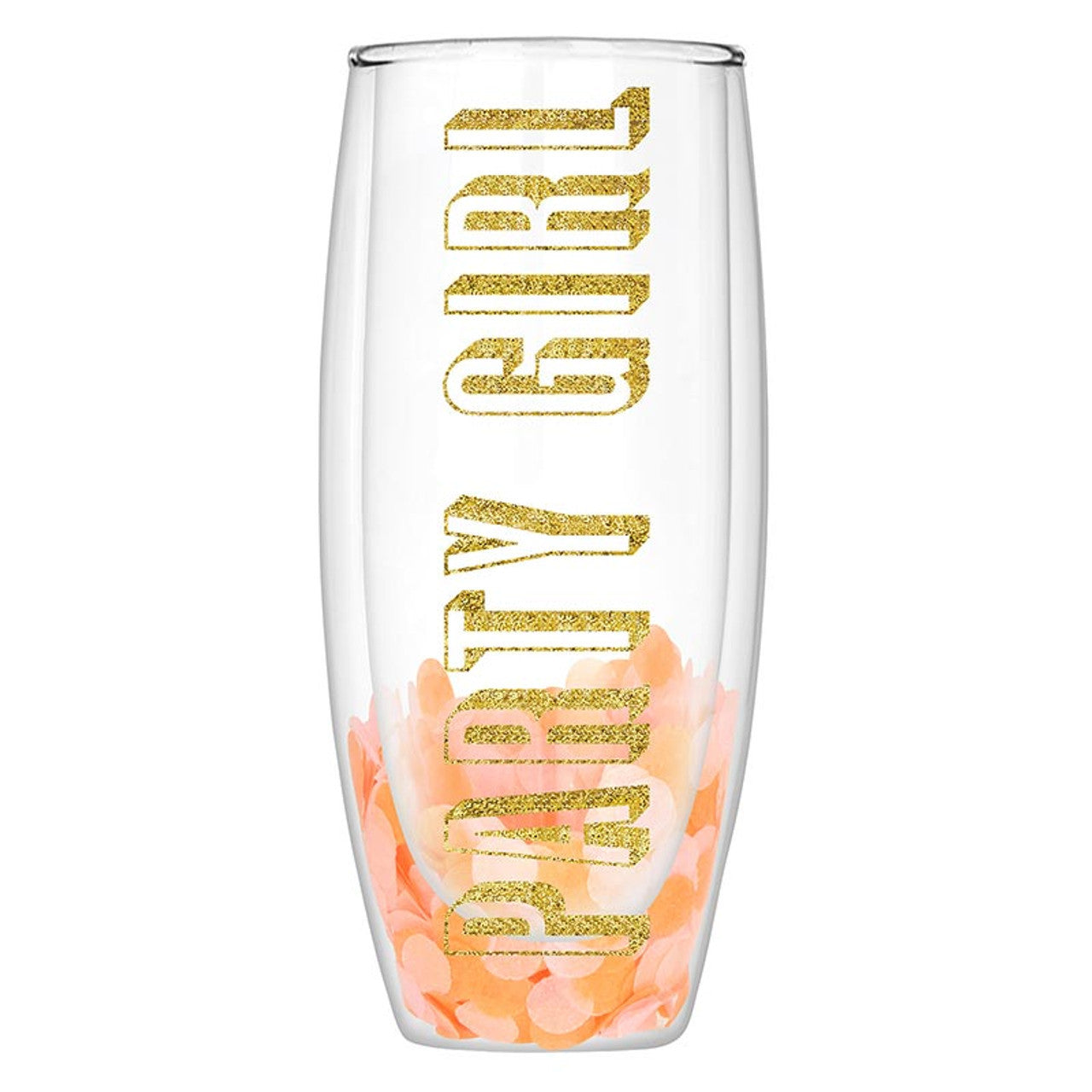 Double Wall Champagne Glass Set 4 - Party Girl