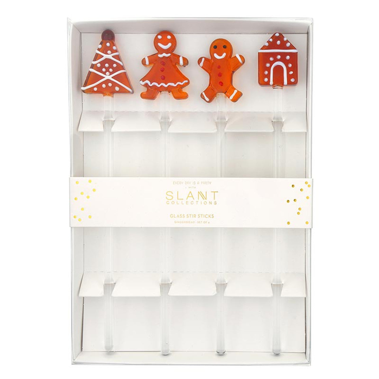 Gingerbread Glass Sticks
