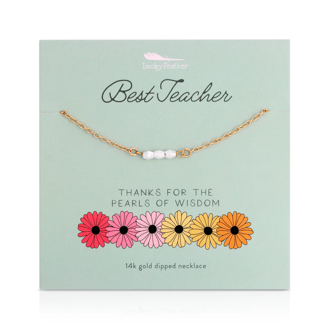 Teacher Necklace, Pearls of Wisdom