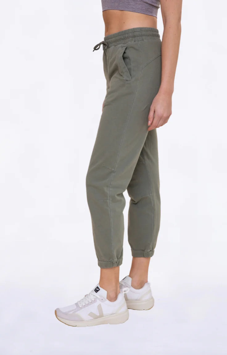 Swoop Twill Joggers, Army Green