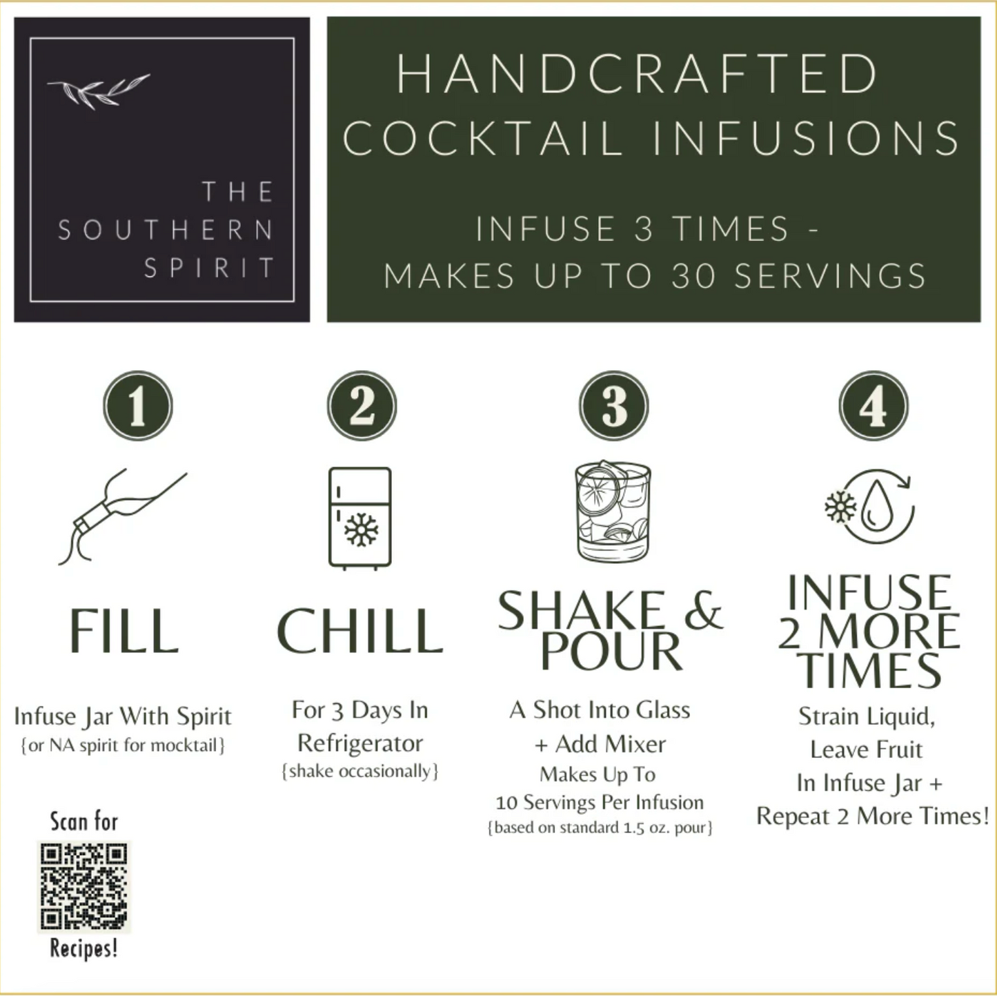The Southern Spirit Cocktail Infusion- Cranberry Cheer