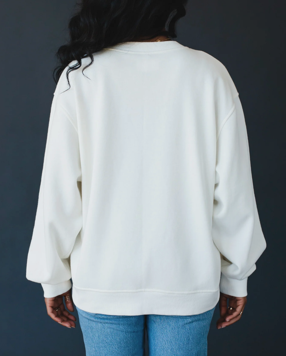 White Apres Ski Club Sweatshirt