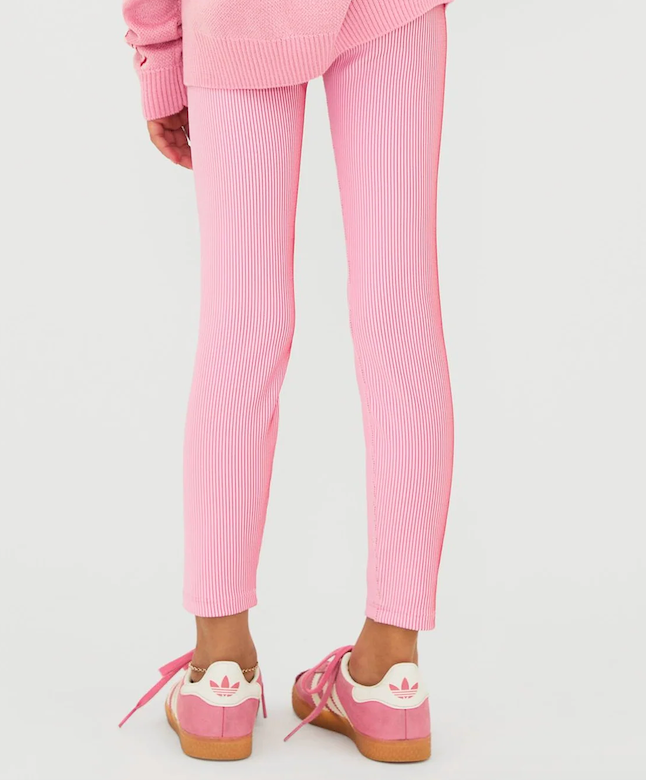 Little Peppa Legging Candy Cane Rib