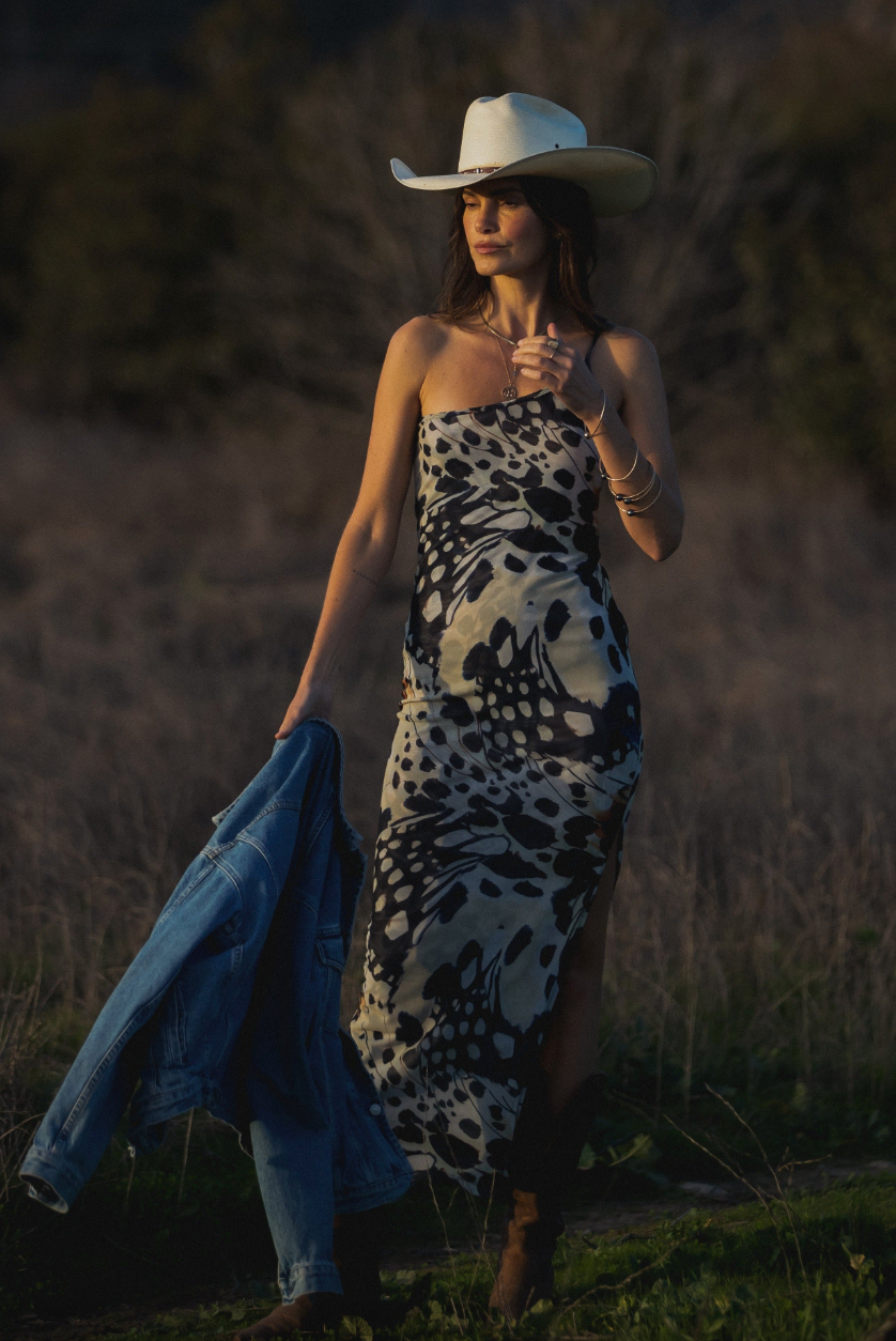 Mesh Cali Rib One Shoulder Dress Monarch
