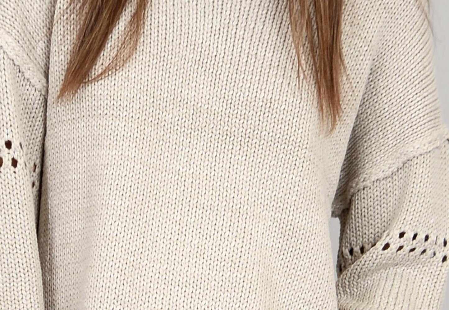 Arlo Long Sleeve Boat Neck Pullover- Sand Stone