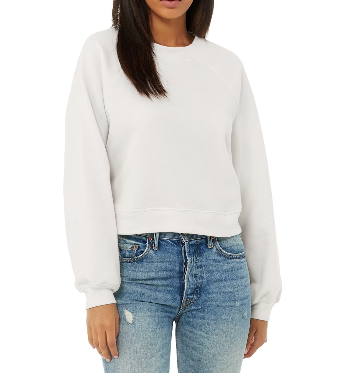 French Terry Pullover Off White