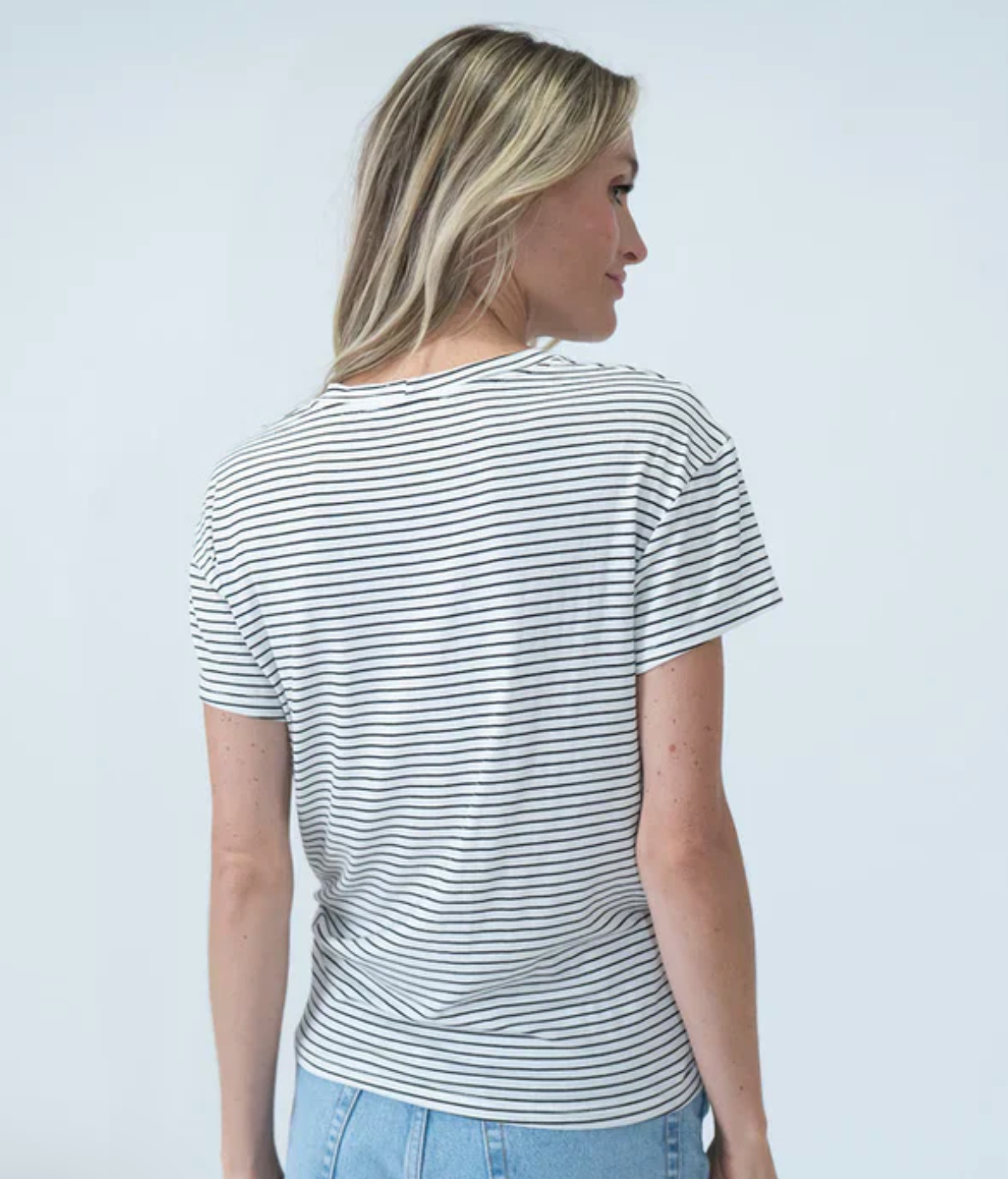 Kelly Tee - Ivory/Black