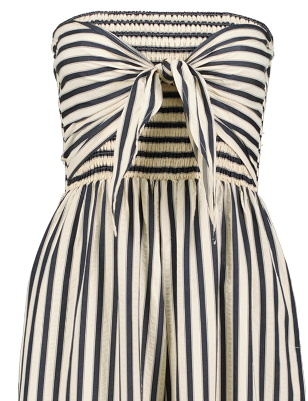 Elva Tie Front Strip Jumpsuit