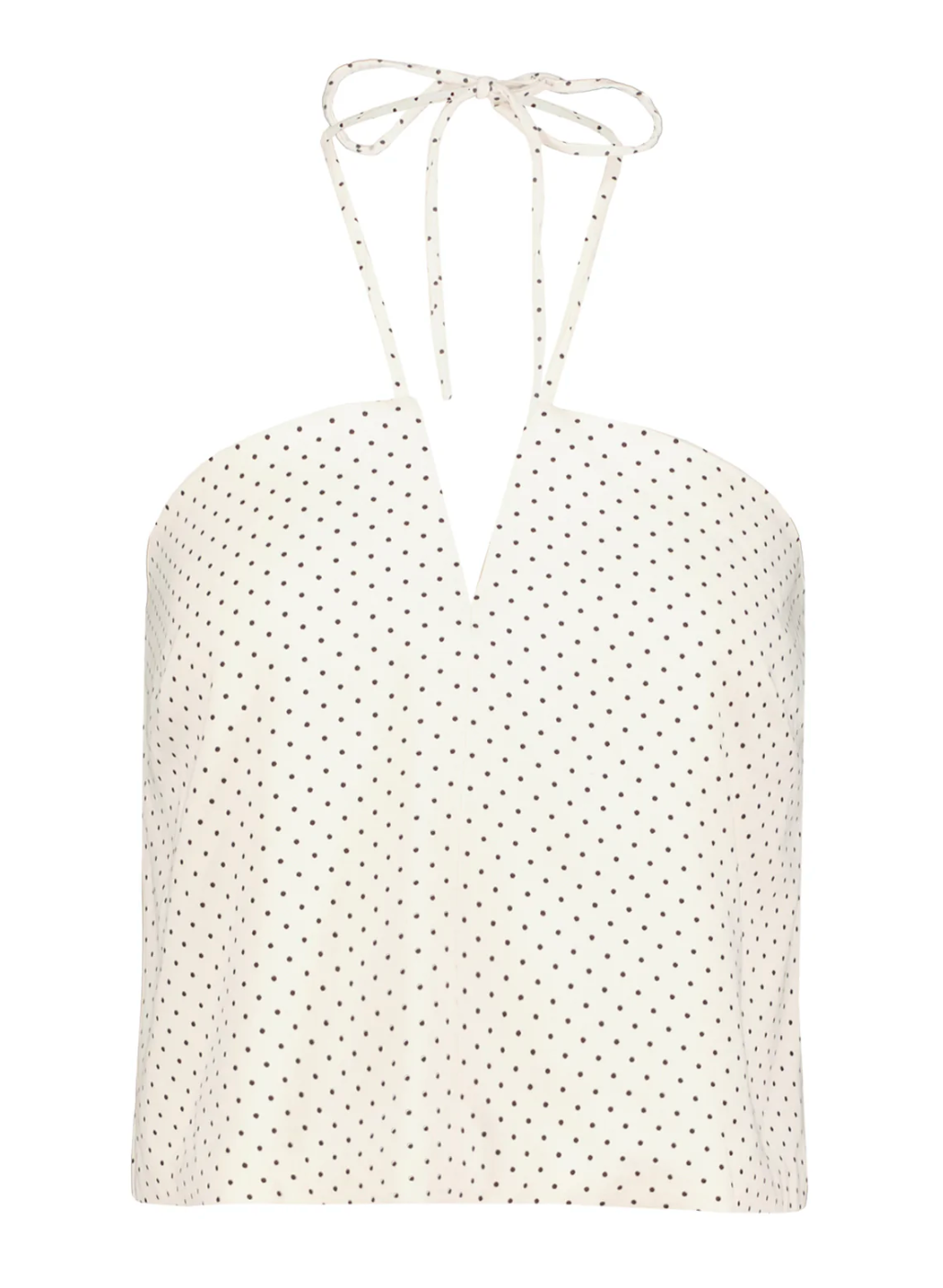 Seaside Halter Top- Micro Polka Dot