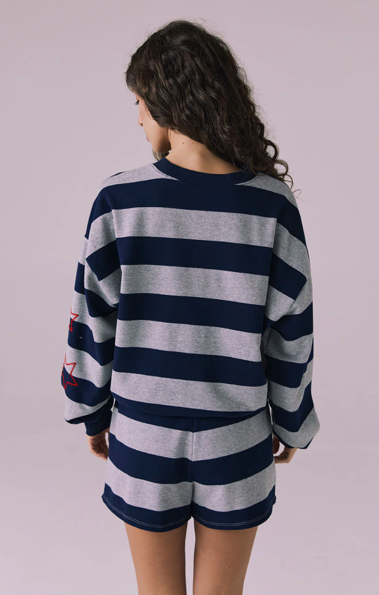 Maritime Stars Pullover & Shorts Set
