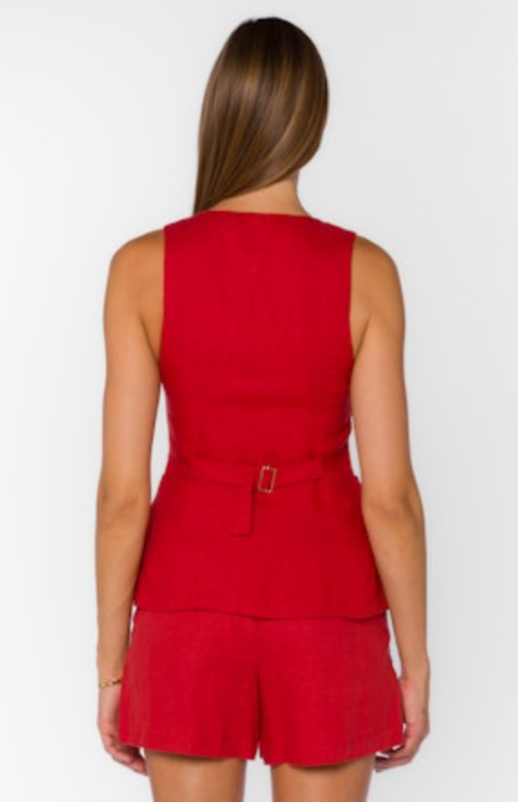 Pisces Vest - Salsa Red