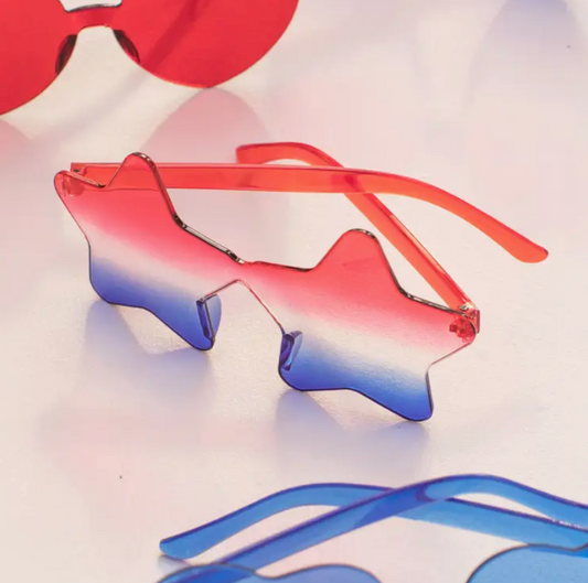 4th of July Star Sunglasses RWB