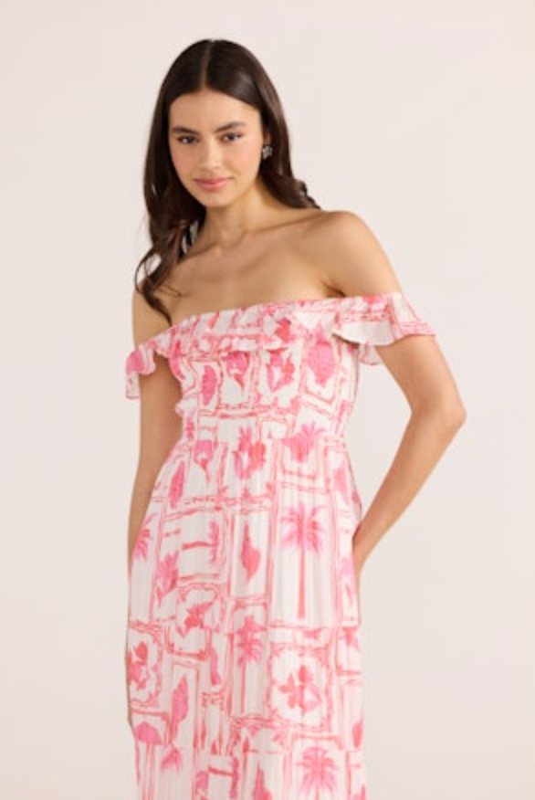 Bria Frill Midi Dress