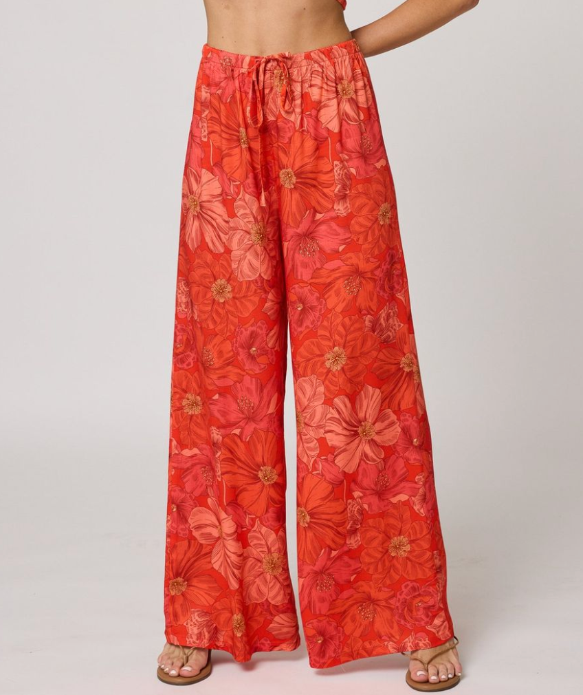 Venice Wide Leg Pant - aperol spritz