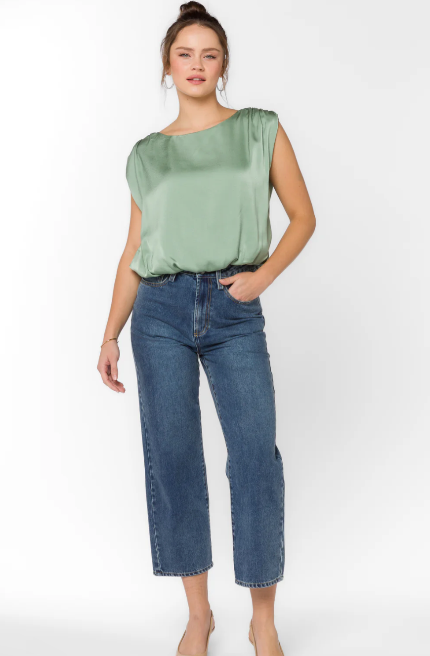Apollo Blouse- Tea Leaf