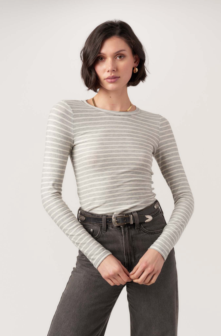 Over And Out Striped Long Sleeve