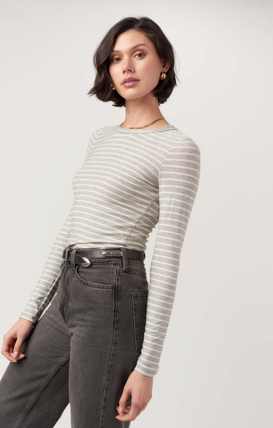 Over And Out Striped Long Sleeve