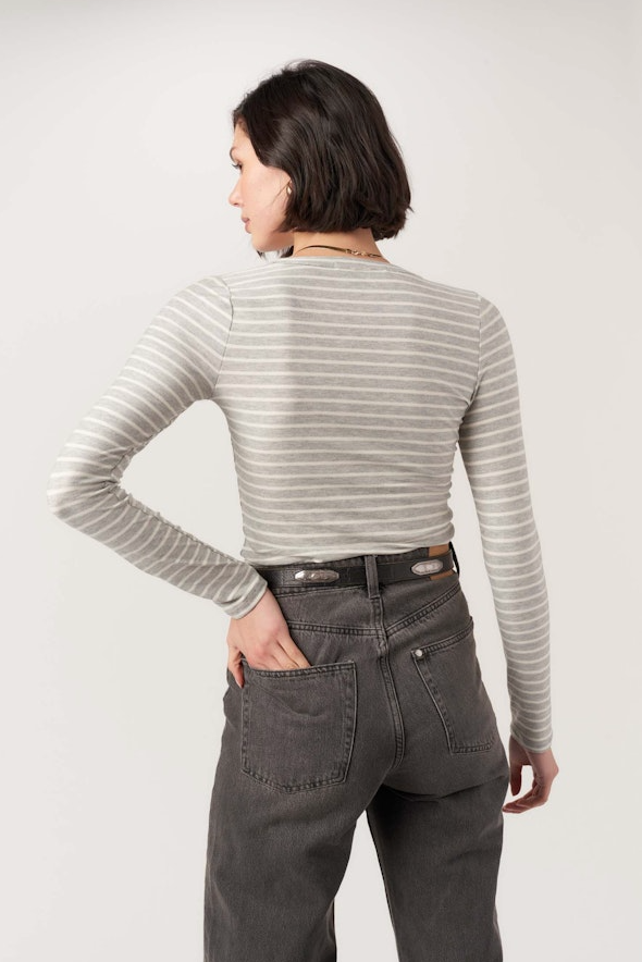 Over And Out Striped Long Sleeve