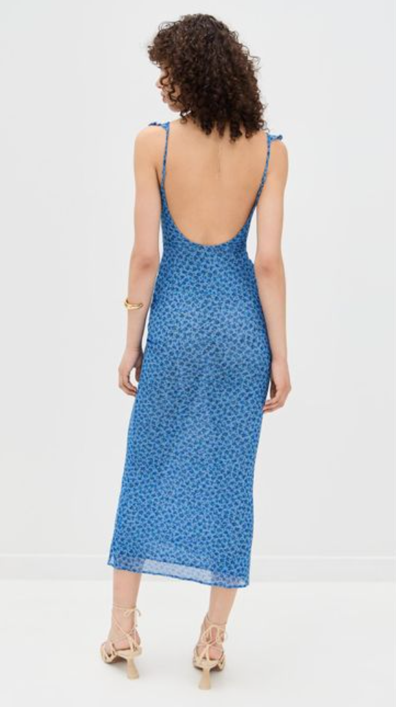 Goldie Maxi Dress, Blue Floral