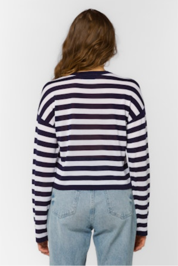Rumi Cropped Long Sleeve, Sailor Navy