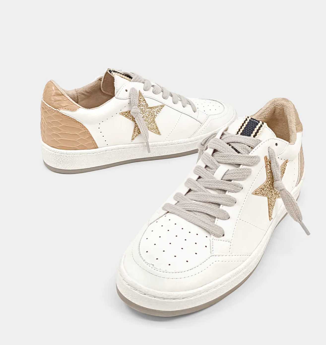 Paz Sneaker -Taupe Snake