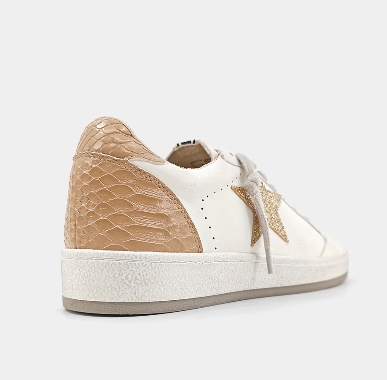 Paz Sneaker -Taupe Snake