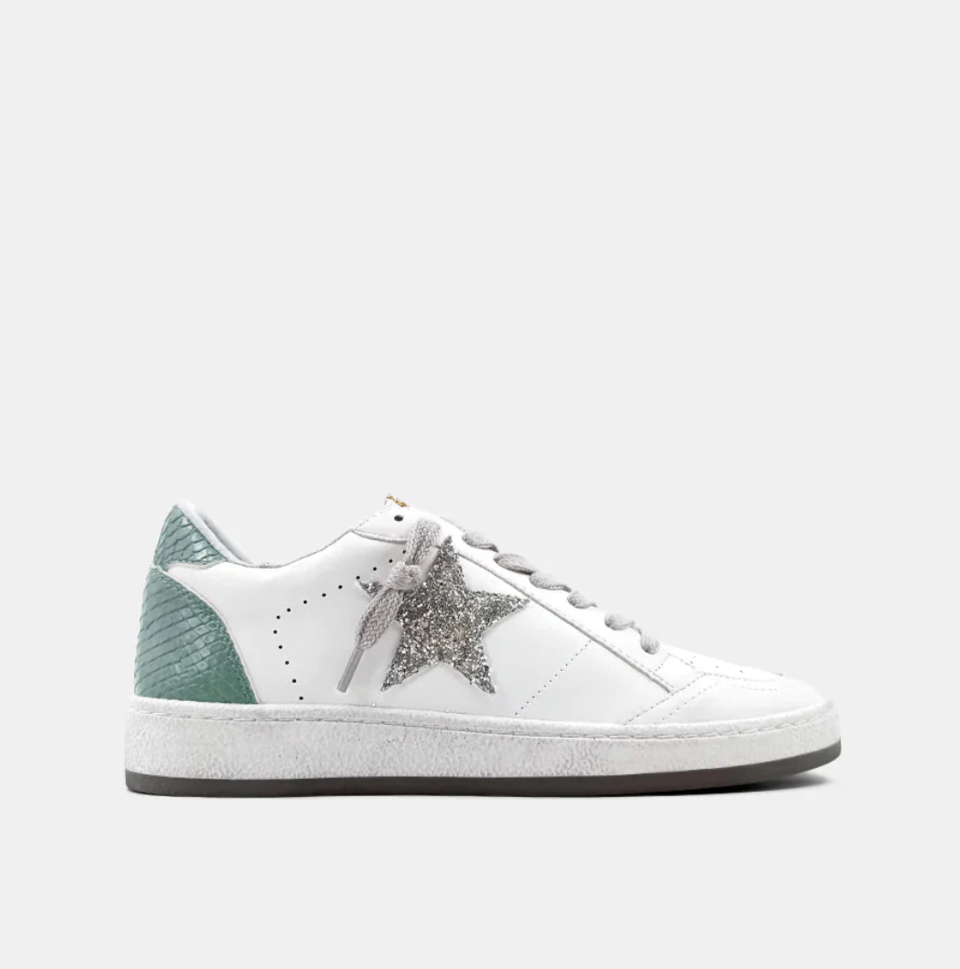 Paz Sneaker - Mint Snake
