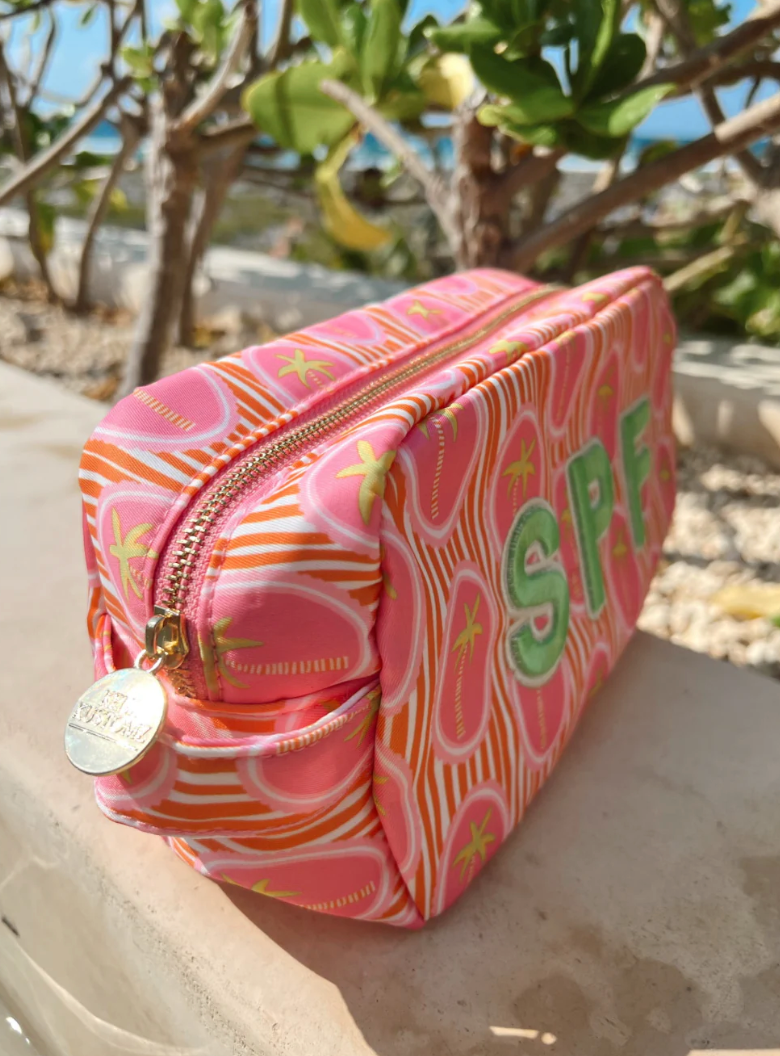SPF Pink Palms Large Bag
