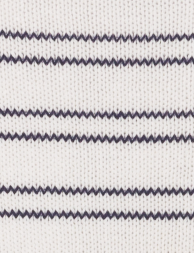 Selene Knit Vest, Navy/White