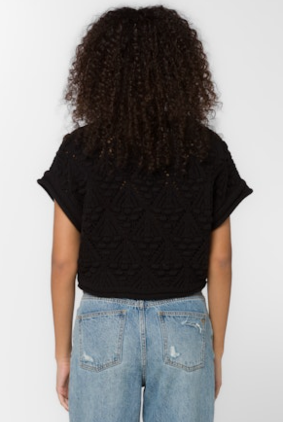 Darlita Sweater Top, Black