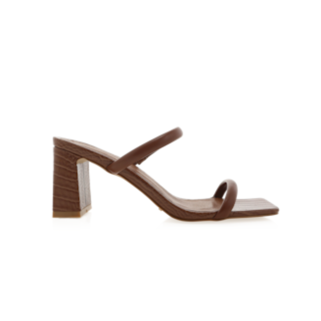Idele Heels - Wood Croc
