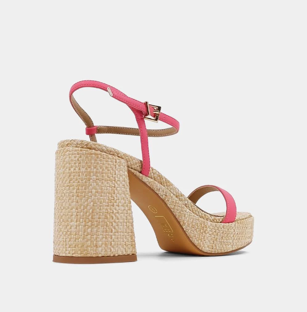 Gretchen Block Heel Sandal, Coral